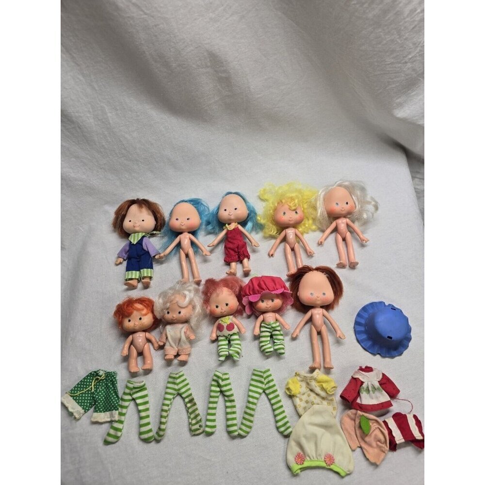 Strawberry Shortcake Dolls, 1970s Vintage- Lot With Dolls And Accessories- READ